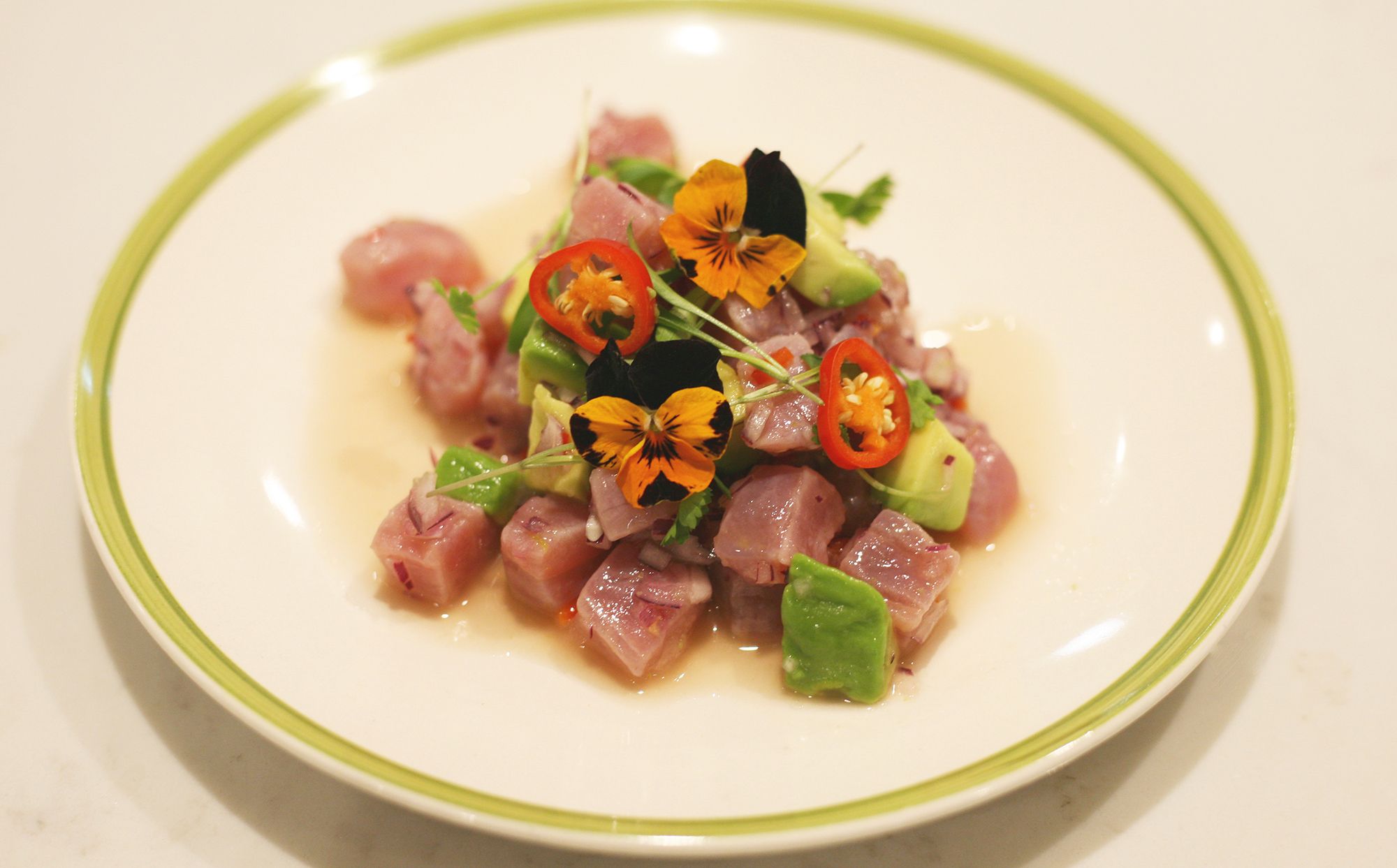Spicy Tuna and Avocado Ceviche