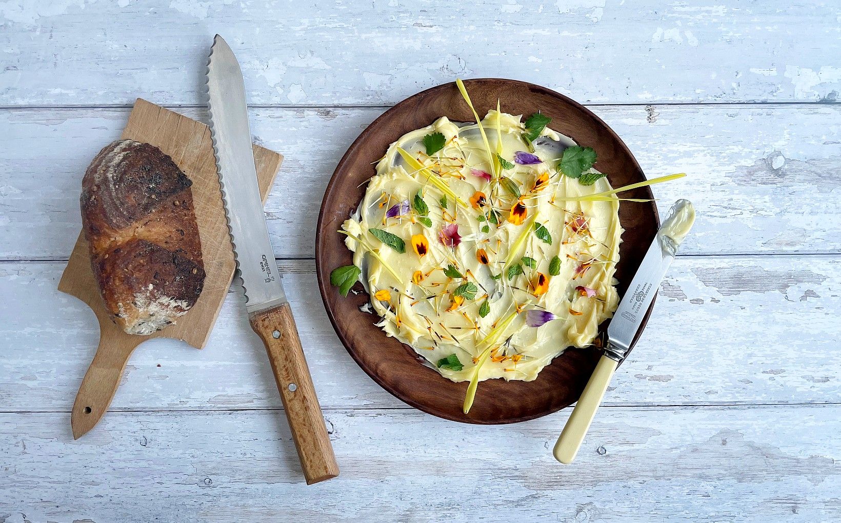 Edible Flower and Herb Butter