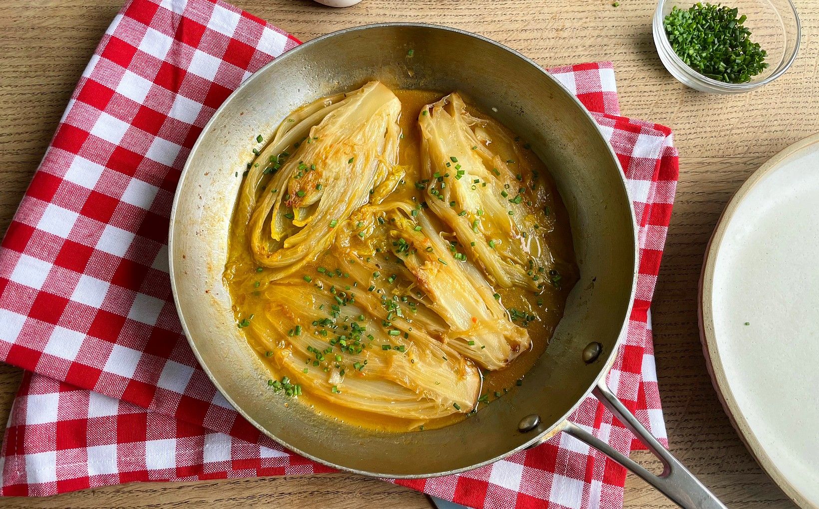 Easy Braised White Chicory
