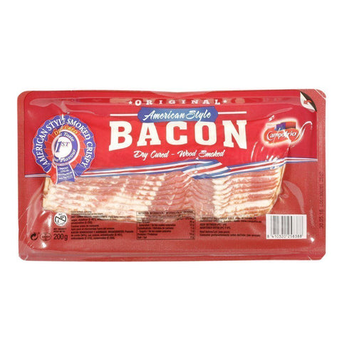 American Style Bacon, Dry Cured & Smoked, Fresh, 3 x 200g CHAR-AMSP-0000406-147