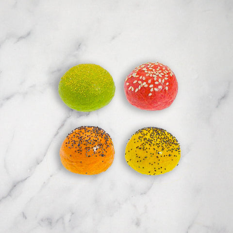 Assorted Mini Coloured Brioche, Frozen, 100 x 10g Classic Fine Foods UK Ltd AD-KGDA-H5XW