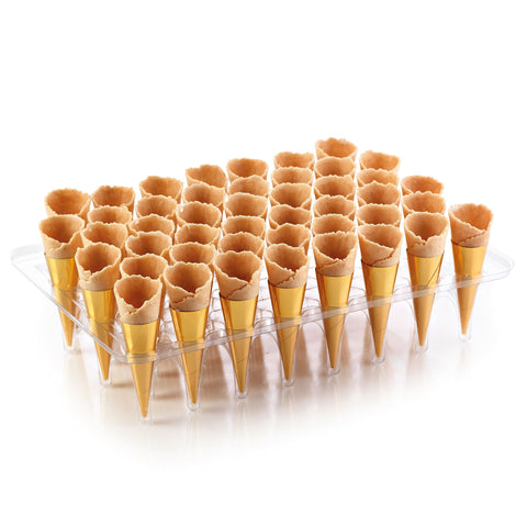 Neutral Mini Canape Cones, x 45 Classic Fine Foods UK Ltd CAIN-LARD-000801-149