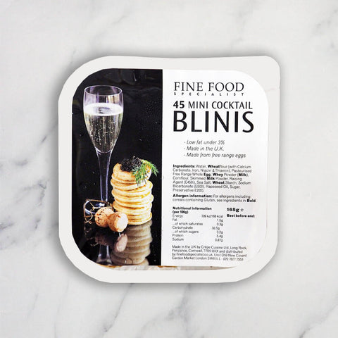 Bite Sized Blinis, from Frozen, x 45