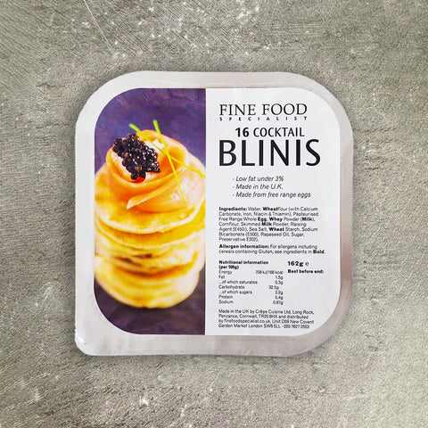 Cocktail Blinis, 5.5cm, from Frozen, x 16 CAIN-CAAC-0000221-149