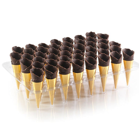 Sweet Fillable Chocolate Mini Canape Cones, x 45 Classic Fine Foods UK Ltd HF-XRHR-KAAZ