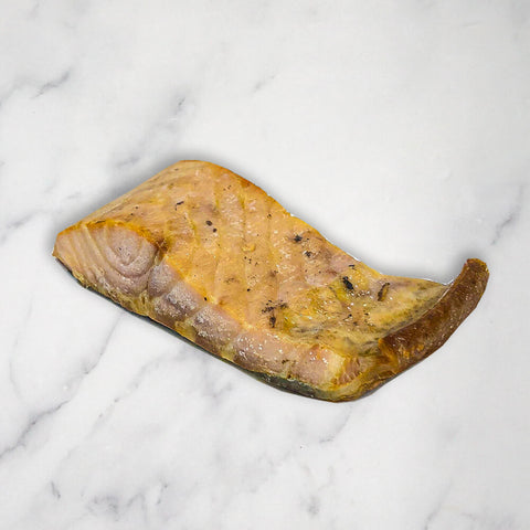 Hot Smoked Sturgeon Fillet, from Frozen, +/-140g Gourmet House SMO-STU-0205-148