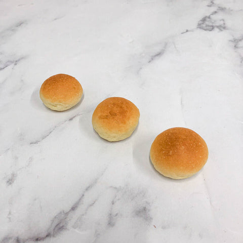 Mini Brioche Vegan Buns (+/-3.5cm), from Frozen, x 50 Park Bakery Miniatures MIN-VEG-0211-148