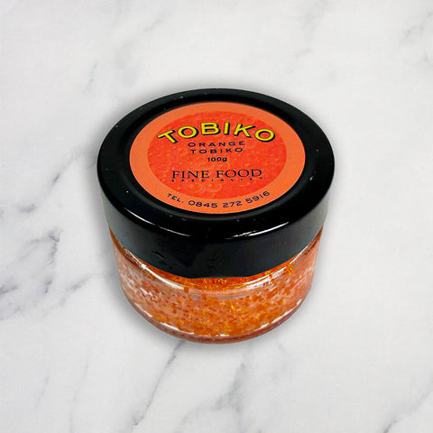 Orange Tobiko, Frozen, 100g