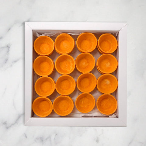 Pop Orange Canape Shells, (40mm) x 30