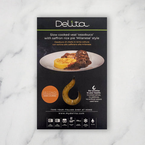 Slow Cooked Veal Ossobuco with Saffron Rice Pie Milanese Style Frozen, 300g