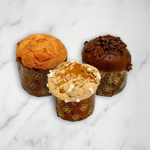 Trio of Mini Panettone, 3 Flavours, 3 x 100g La Credenza Ltd MIN-PAN-0811-149