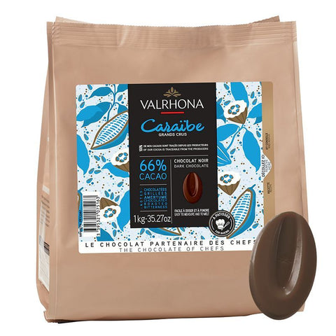 Valrhona Noir Caraibe Melting Chocolate, 66%, 1kg CHOC-COCH-0001495-149
