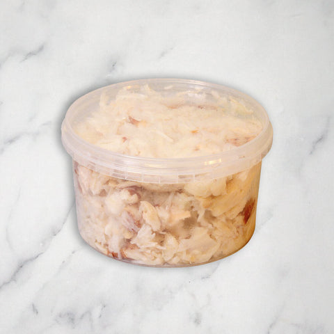 White Crab Meat, Hand-Picked, Unpasteurised, Fresh, +/- 454g Reach Food Service Ltd SEAF-SPSH-0001577-147