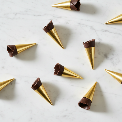 Sweet Fillable Chocolate Mini Canape Cones, x 45 fine food specialist