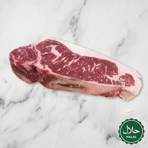 USDA Prime New York Strip Steak, Halal, Frozen, +/-400g Classic Fine Foods UK Ltd SPBE-USBE-002105-148-halal