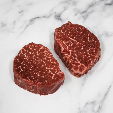 Wagyu Beef Fillet Steaks BMS 6-7, Frozen, 2 x +/-150g Kingsbury Wagyu Ltd SPBE-WABE-0000929-148