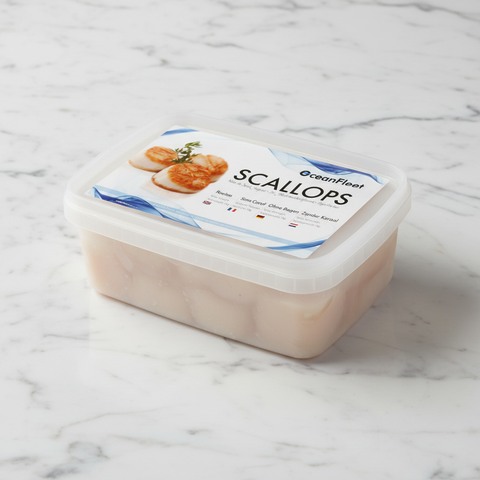 Wild Scallop Meat, Refreshed, Roeless, Unsoaked, 1kg Reach Food Service Ltd SEAF-SPSH-0000177-147
